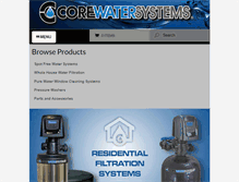 Tablet Screenshot of corewatersystems.com